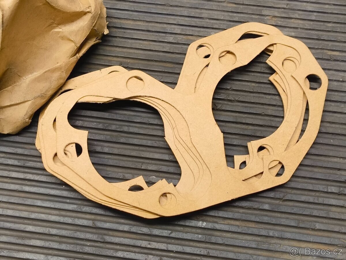 6x originální papírové těsnění válců Jawa 350 pérák panelka - 3