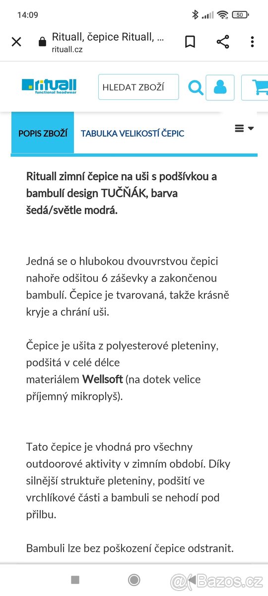 Zimní čepice RITUALL - 3