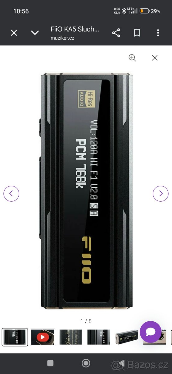 Sluchátkový zesilovač DAC Fiio Ka5 - 3