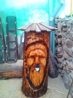 dřevěné sochy, výrob klátů, včelí ůly od známého sochaře - 3