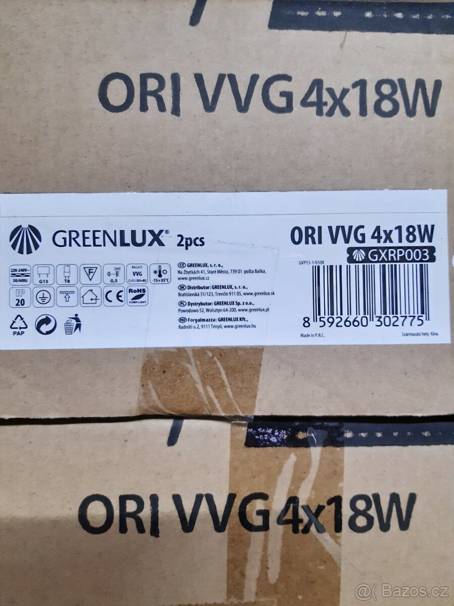 svítidlo zařivkové 4x18W - 3