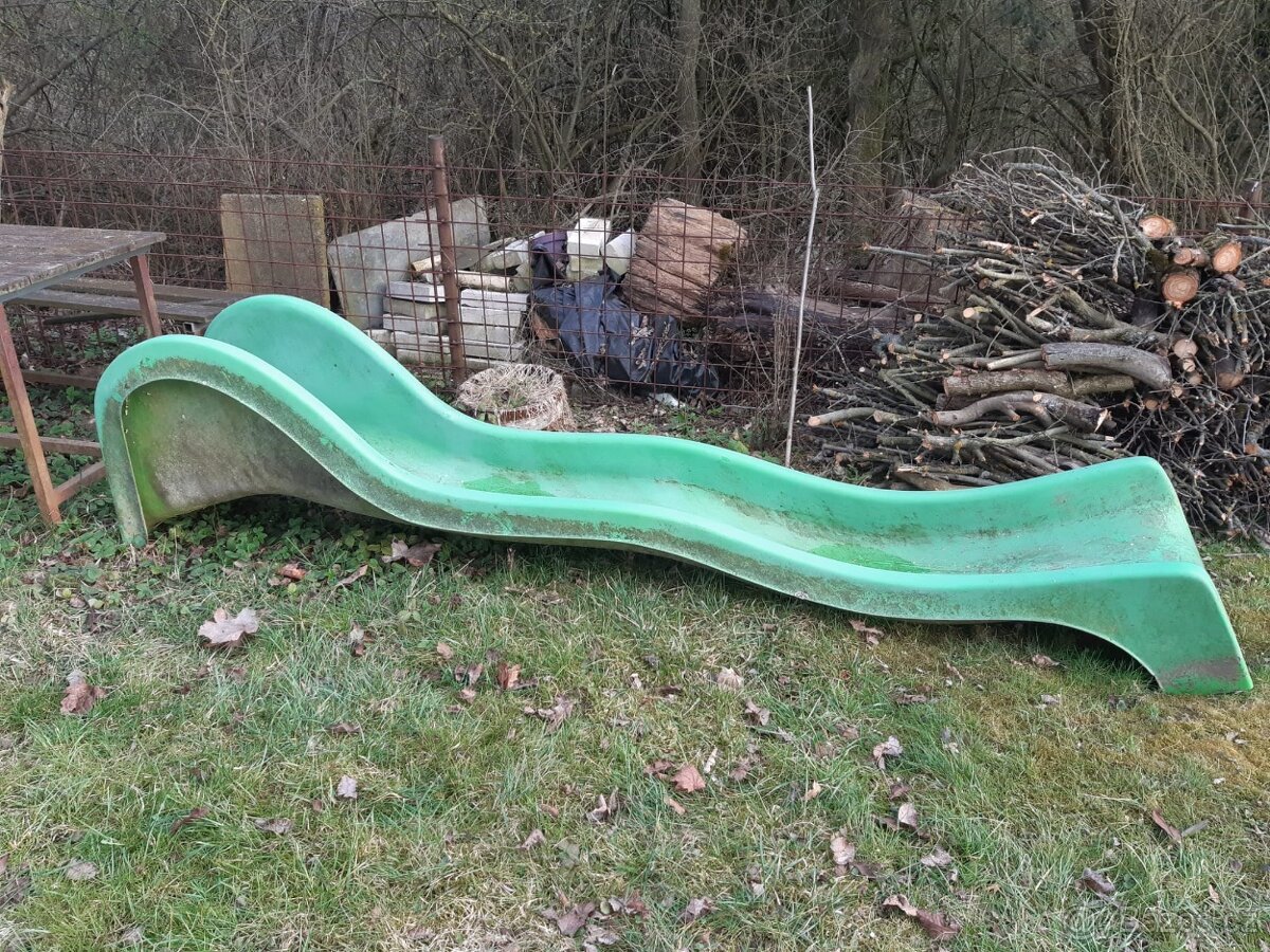 solidní dětská skluzavka dlouhá - 3