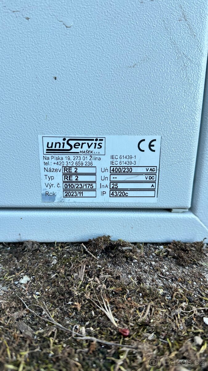 Zánovní elektrorozvaděč ČEZ - 3
