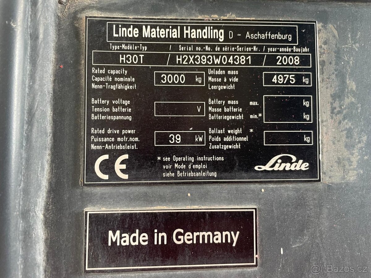 VZV Linde H30T - 3