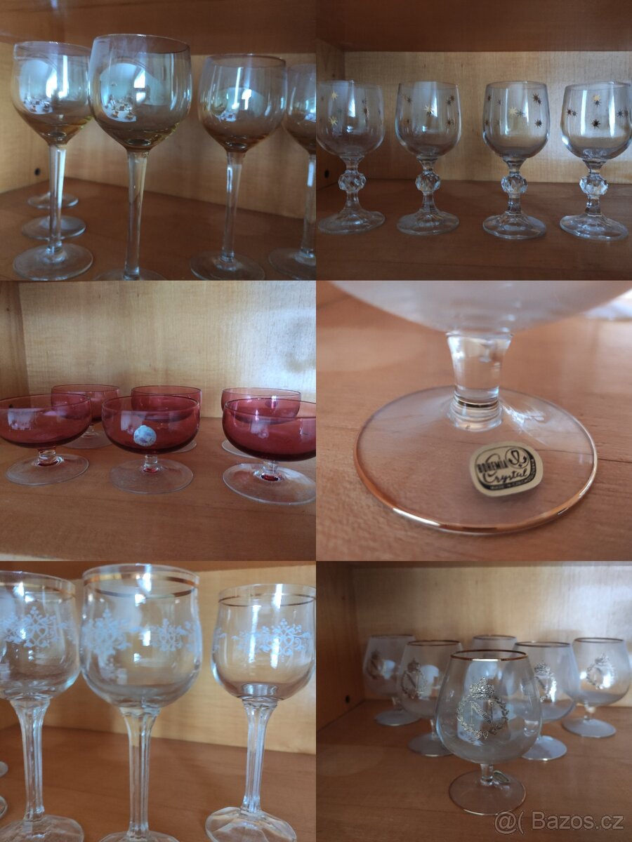 Různé sklenice, koňakovky ... - 3