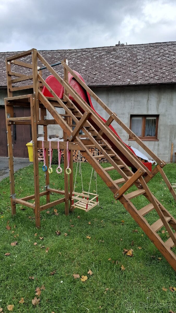 Dětské hřiště zahradní se skluzavkou - 3