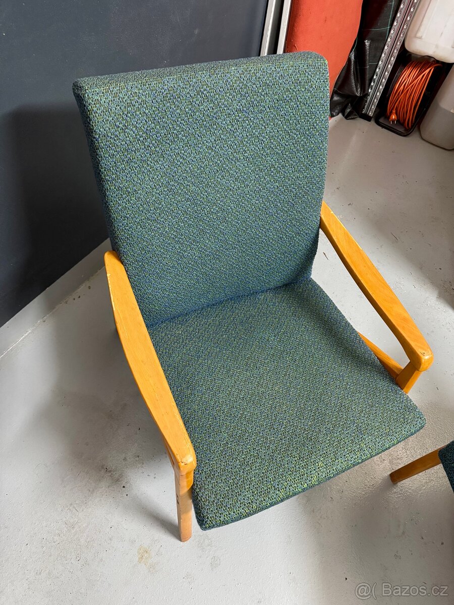 Retro křesla vč. stolku Jiří Jiroutek - 3