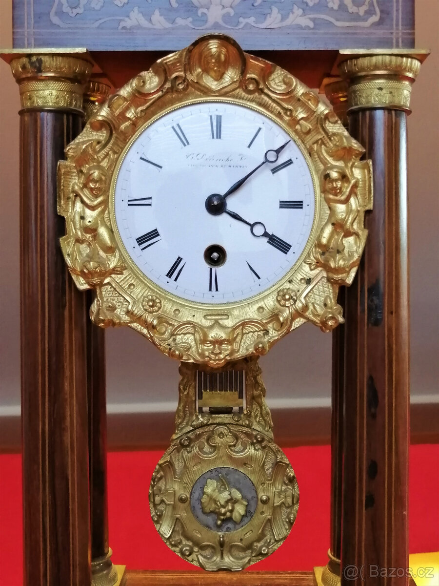 Starožitné sloupkové hodiny, 1889 - 3