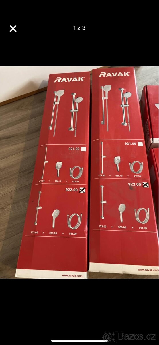 Ravak sprchovy Set-rucni sprcha,tyc 60cm,sprchova hadice. - 3