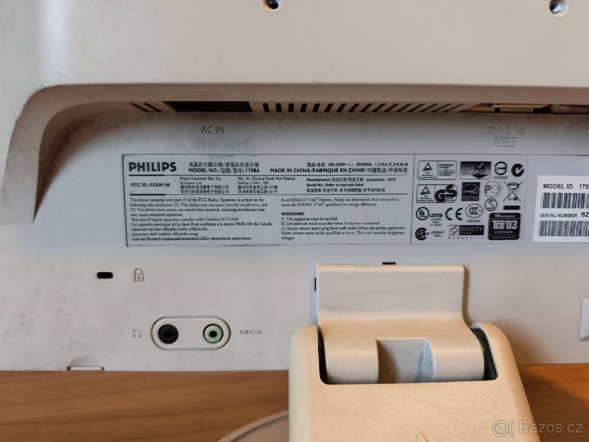 Monitor Philips 170 B6 - 17" - 3