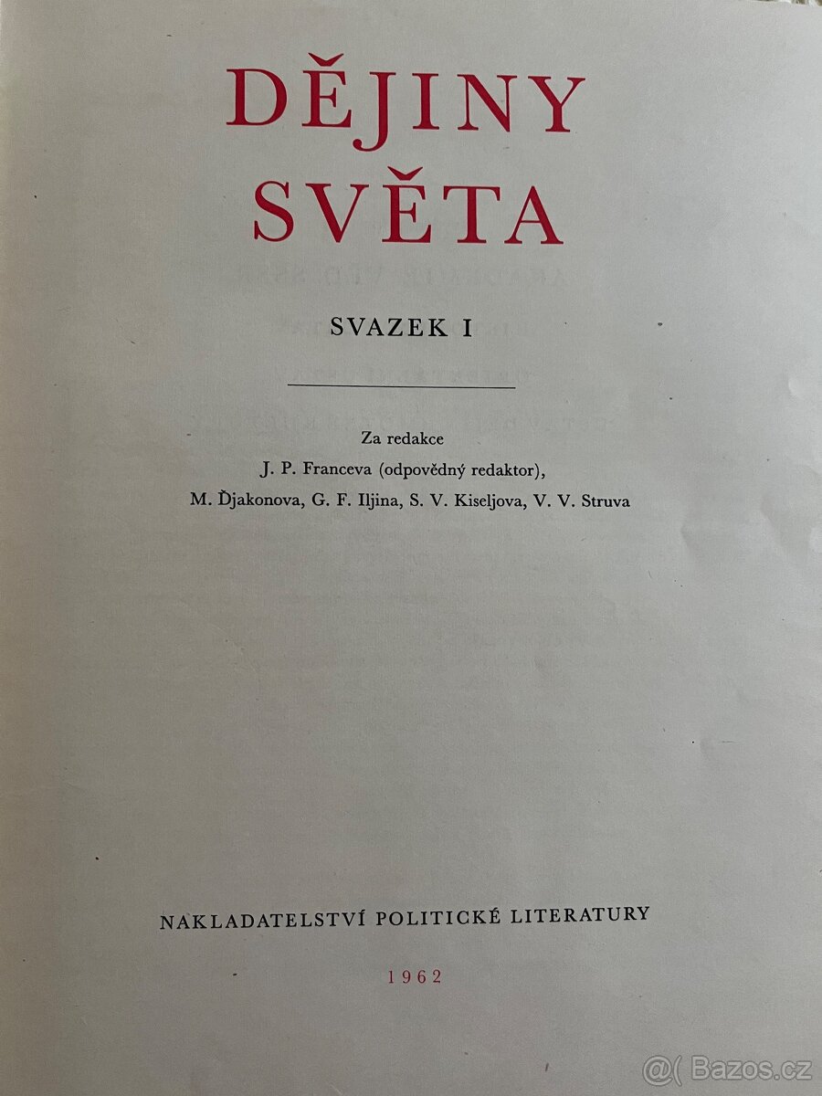 Dějiny světa 10. Dílů rok 1962 - 3