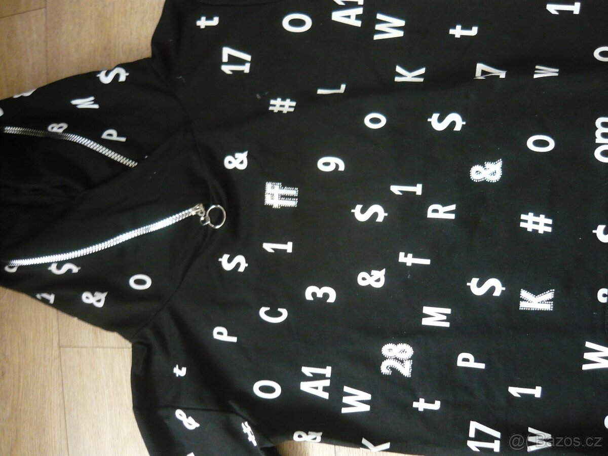 černobílá mikina - 3