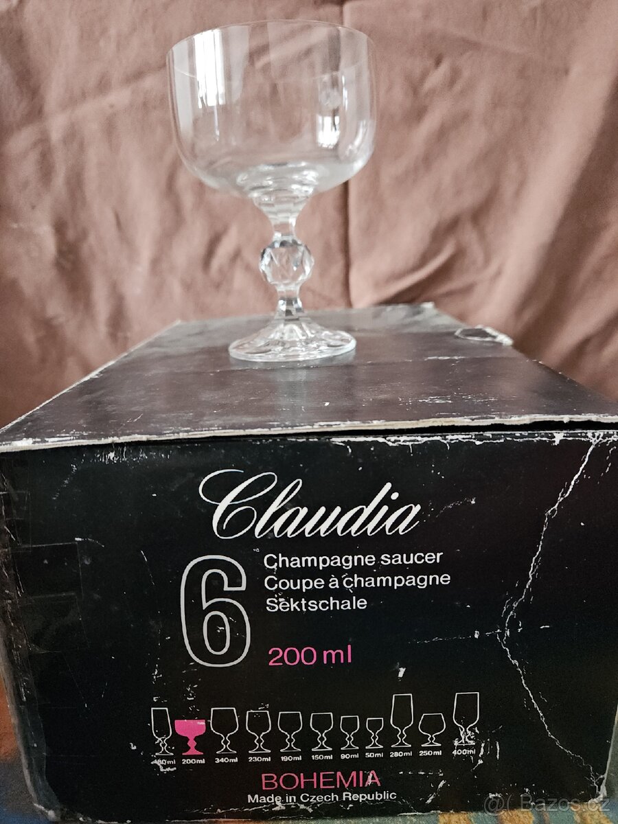 Skleničky šampus retro - 3