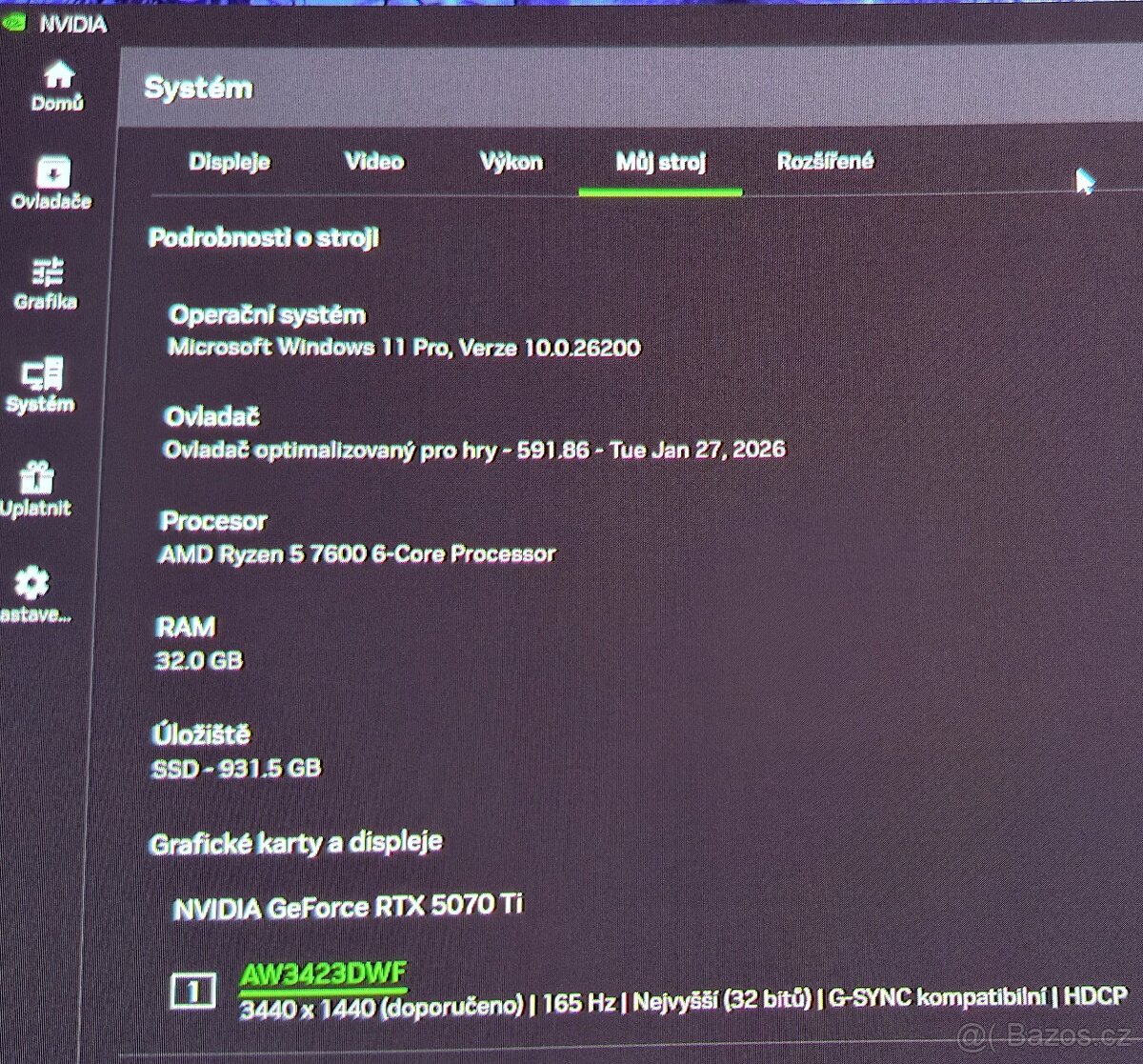 Herni Pc plus herni monitor Dell Alienware AW3423DWF - 3