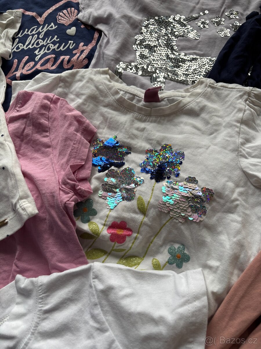 8x tričko 122/128 - 3