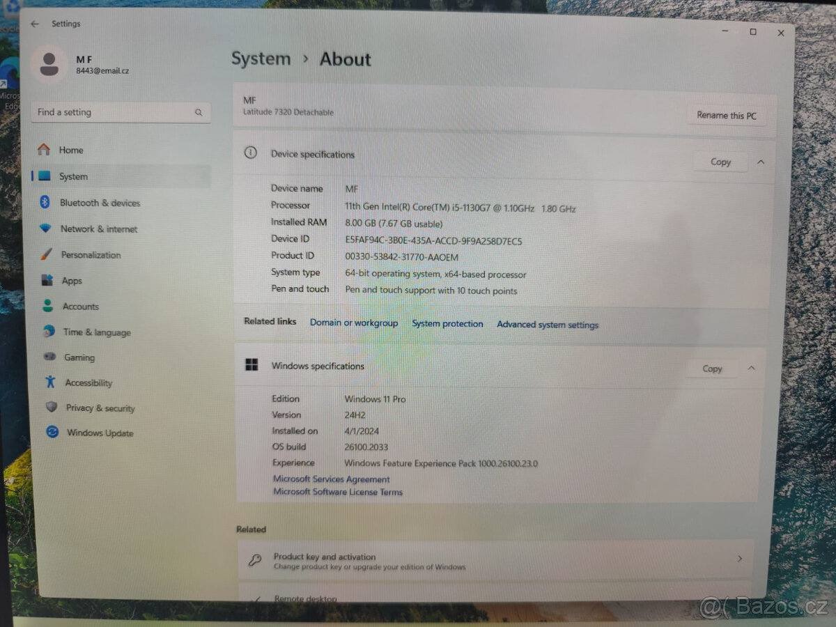 Dell Latitude 7320 Detachable Tablet i5 8GB/25GB Win11 ENG. - 3