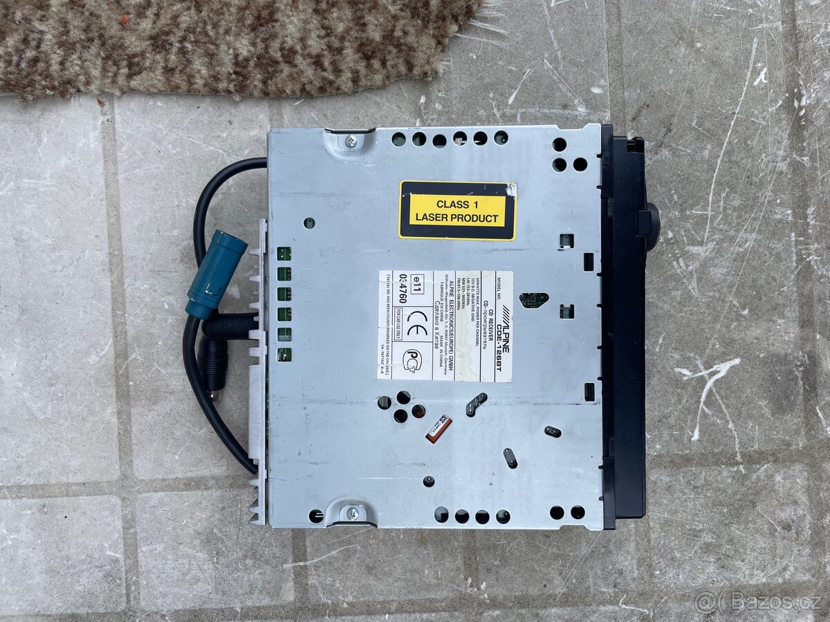 rádio - alpine cde-126bt - 3