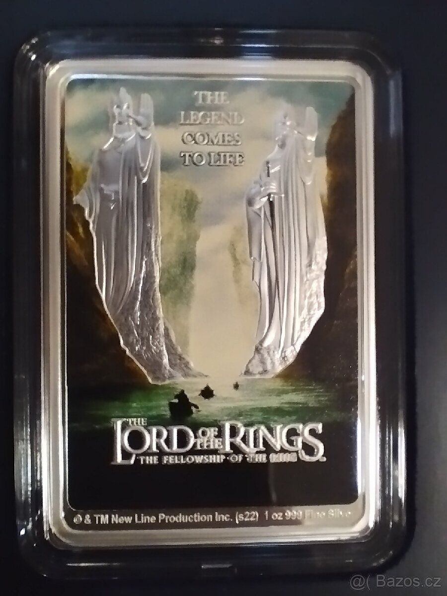 STŘÍBRNÉ MINCE LordOfTheRings™3x1OZ 2022 PROOF limit/3000ks - 3