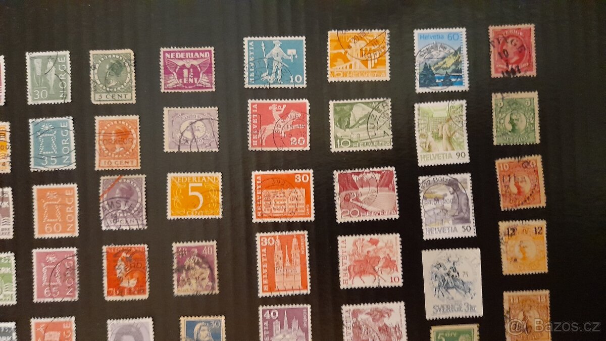 Poštovní známky Fin, Dán, Nor, Hol, Švý, Švéd 90ks - 3