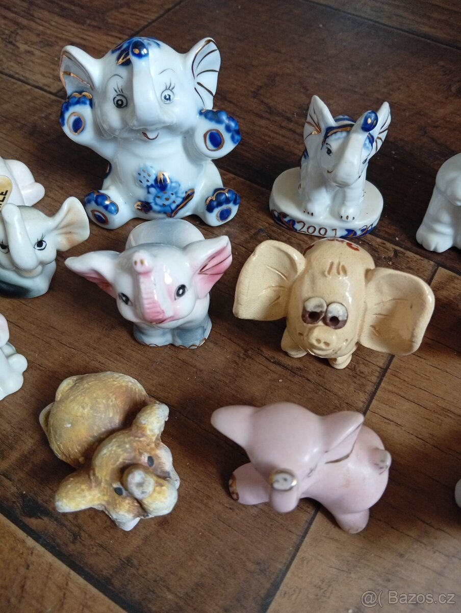 Keramika,sloni, různé keramické drobnosti - 3