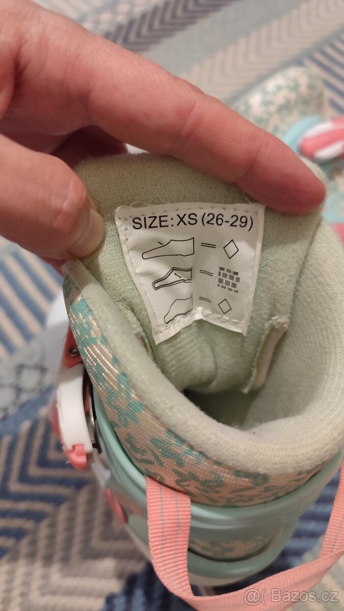 Dětské dívčí rostoucí brusle vel. 26-29, 2v1 - 3