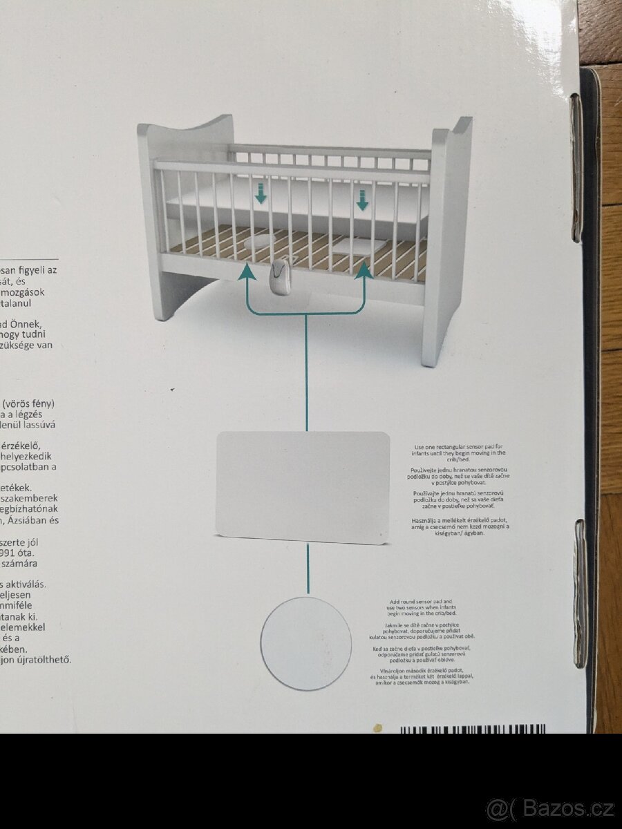 BabySense 2 Pro - dětský monitor dechu do postýlky (2ks) - 3