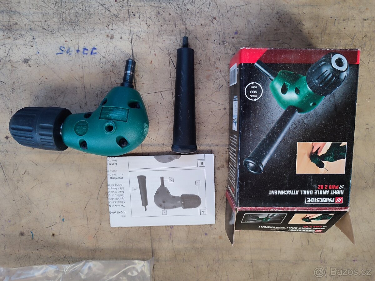 Nástavec pravoúhlý na vrtačku - 3