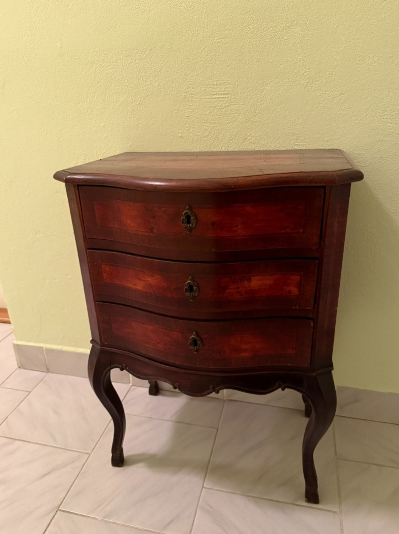 STAROŽITNÁ KOMODA 3X ŠUPLÍK - 3