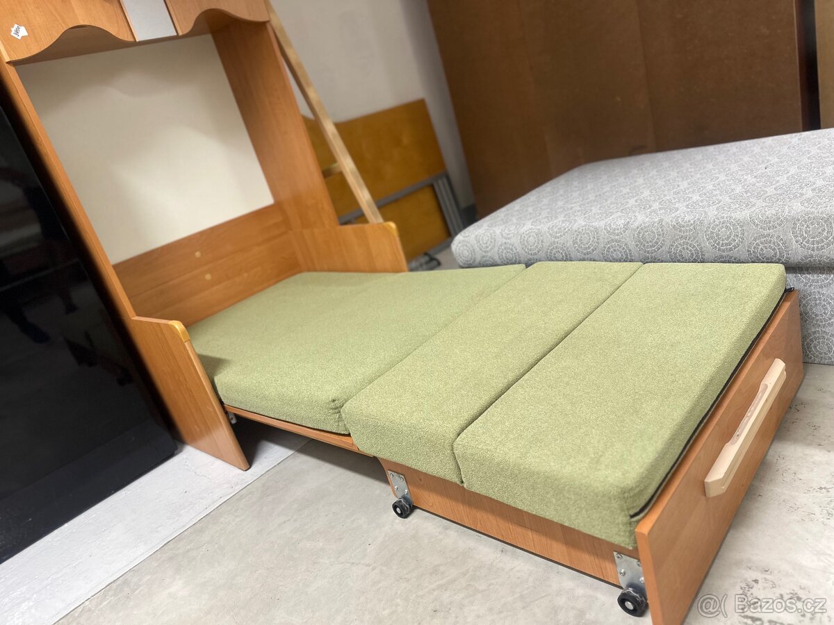 Rozkládací postel se skříňkou - 3