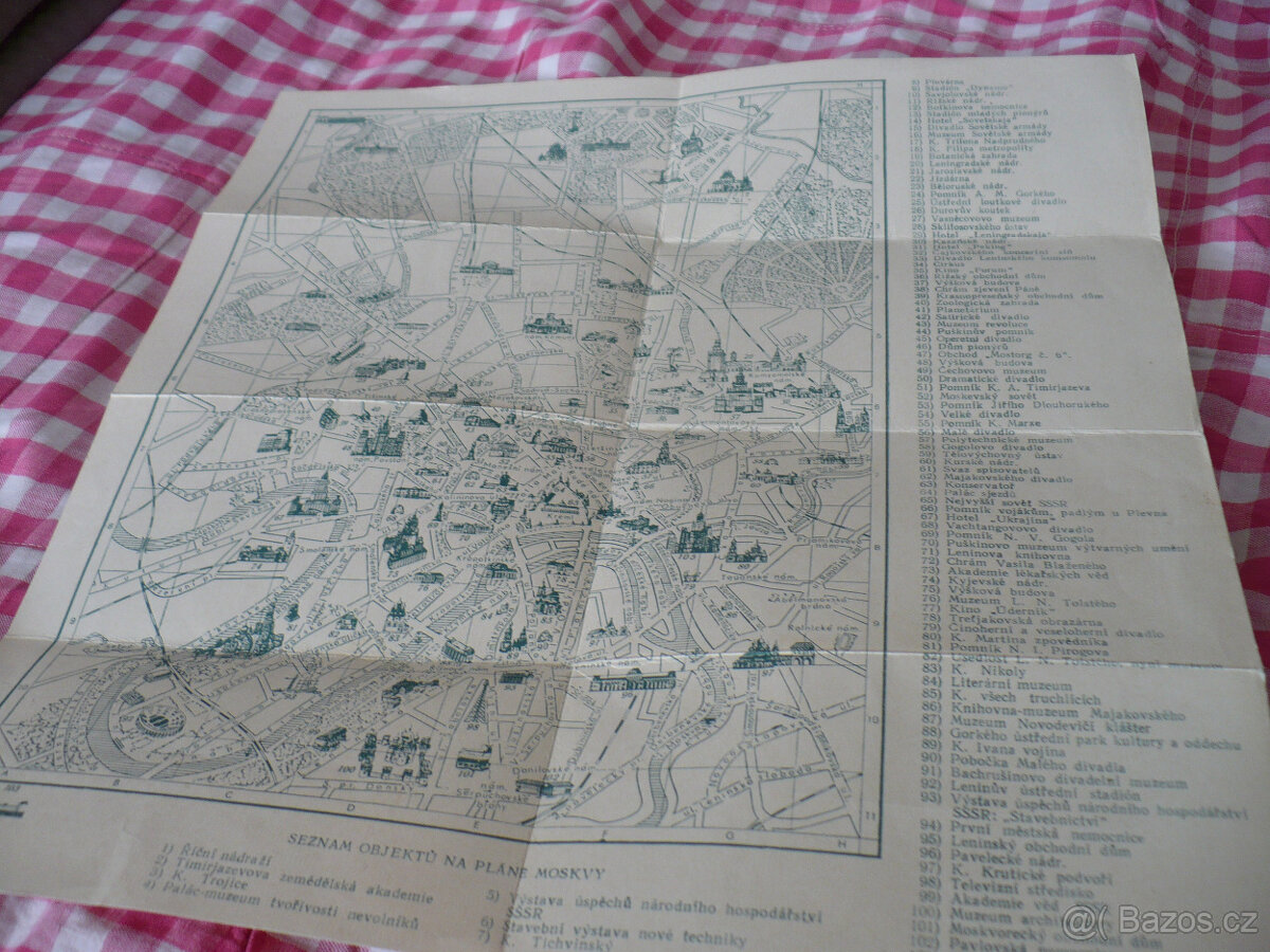 Mapa Moskvy + kapesníček. - 3