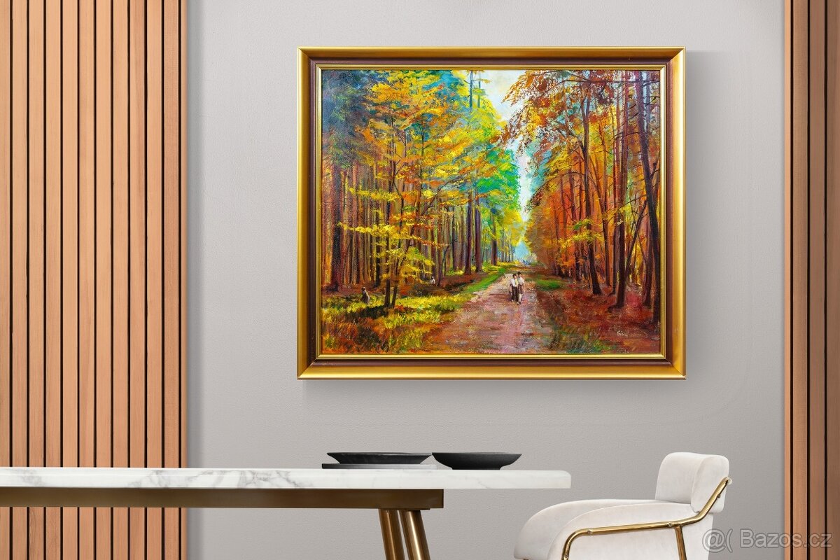 Procházka lesem, J.Gorlechacher, 1010 × 870 mm - 3