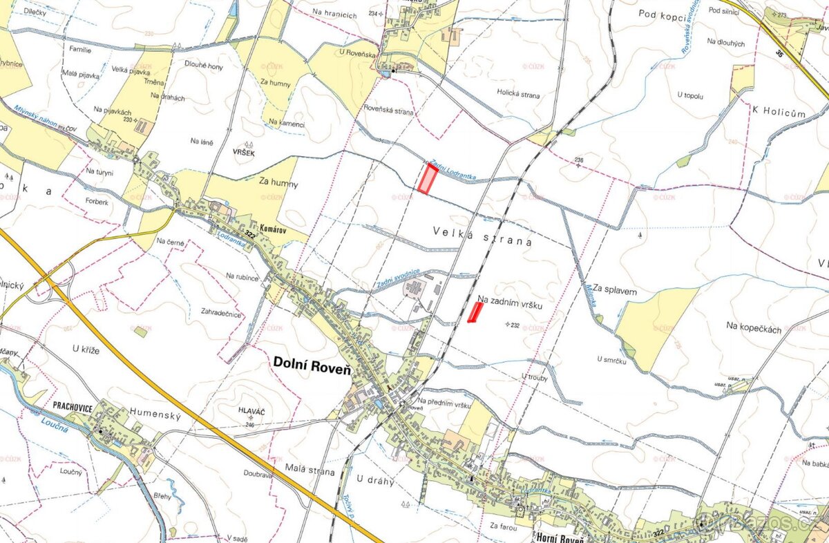 Zemědělská půda, prodej, Dolní Roveň, Pardubice - 3