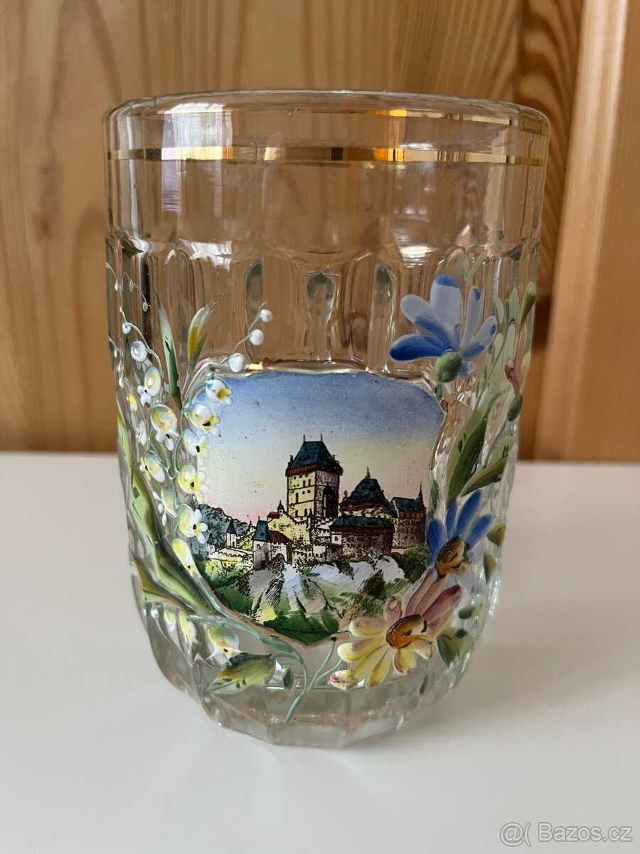 Starý půllitr - Karlštejn motiv - 3