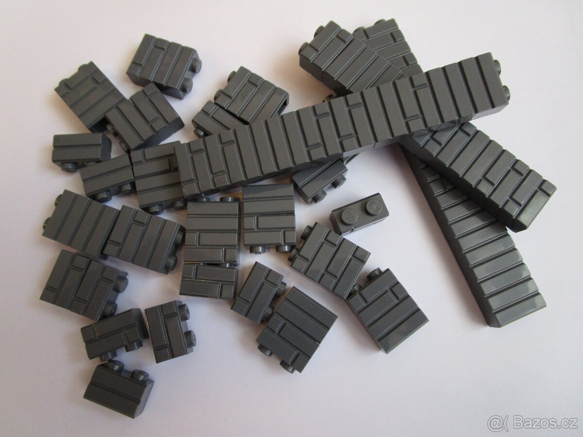 Lego castle/city kostka cihla 1x2 1,9Kč/ks a skály - 3