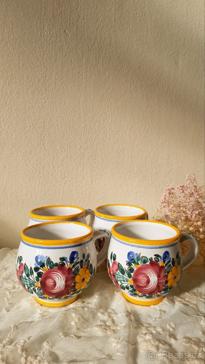 Sada čtyř hrníčků – Tupeská keramika🧡 - 3