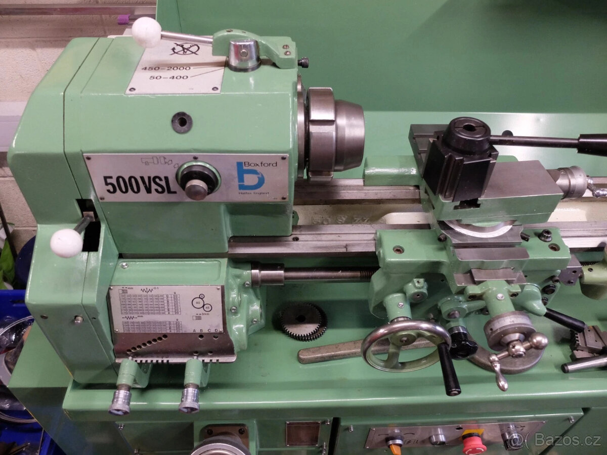 Soustruh na kov Boxford VSL500 5 metrický, závitořezný, QCTP - 3