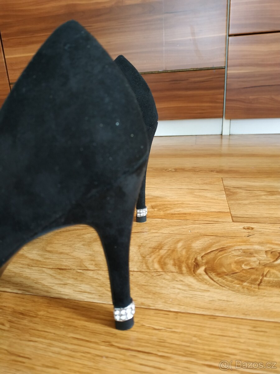Černé lodičky vel. 38 - 3