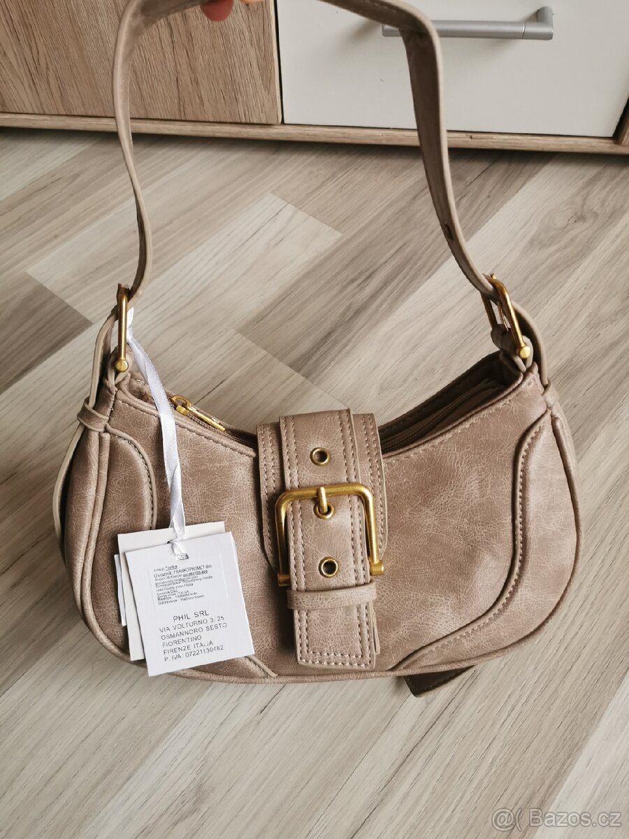 Béžová kabelka Phil S.R.L. Firenze - 3