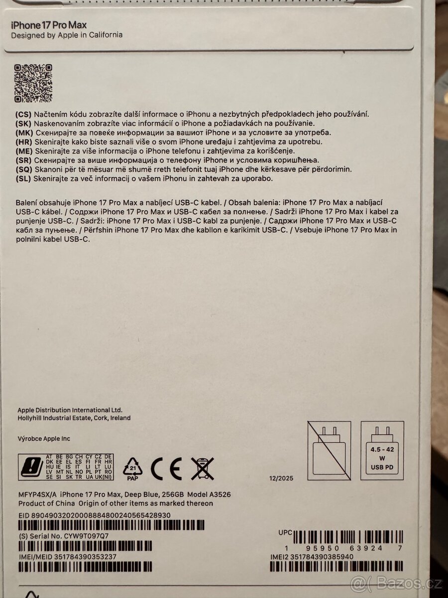 Apple iPhone 17 PRO MAX, 256GB, nový nerozbalený - 3