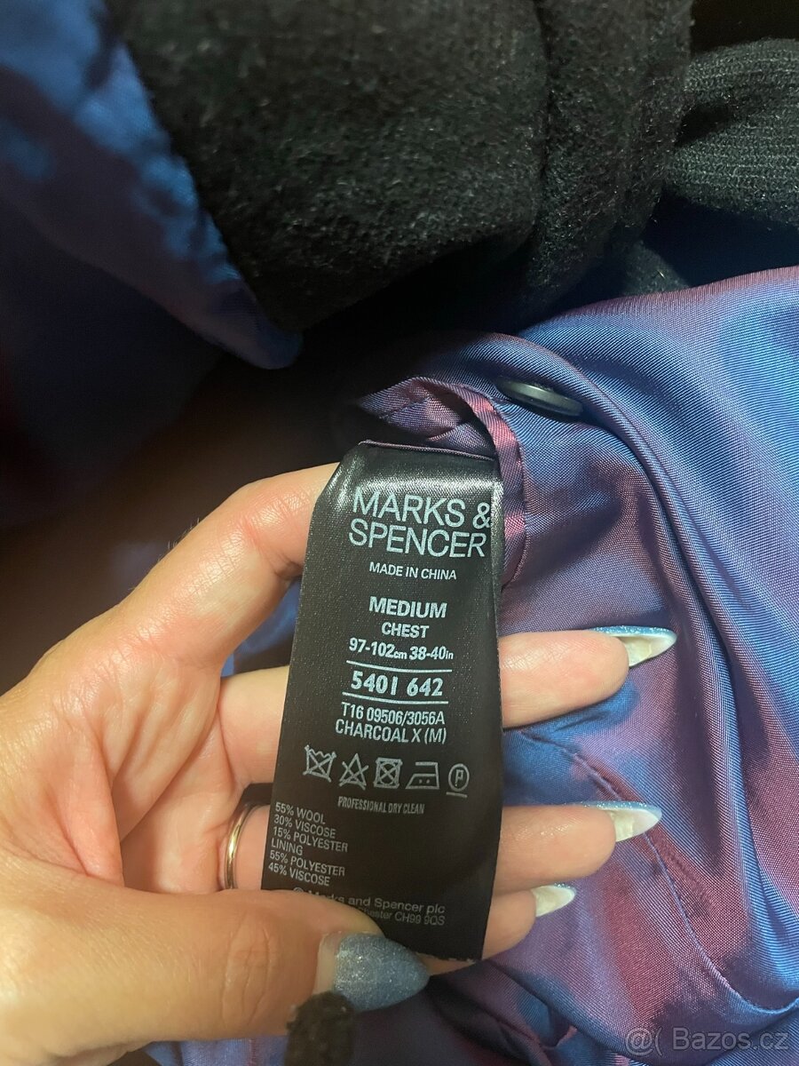 Pánský kabát Marks&Spencer M - 3