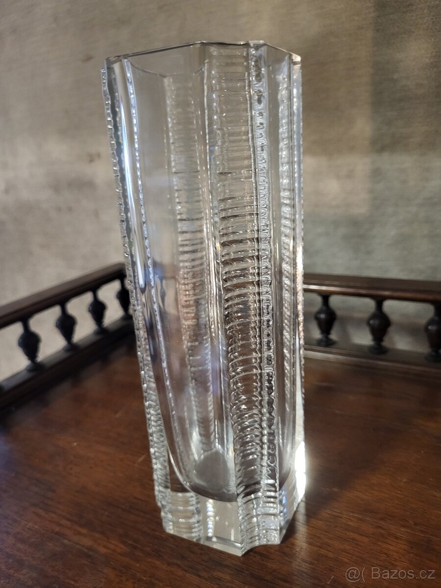 Skleněná váza Václav Hanus 60.léta - 3