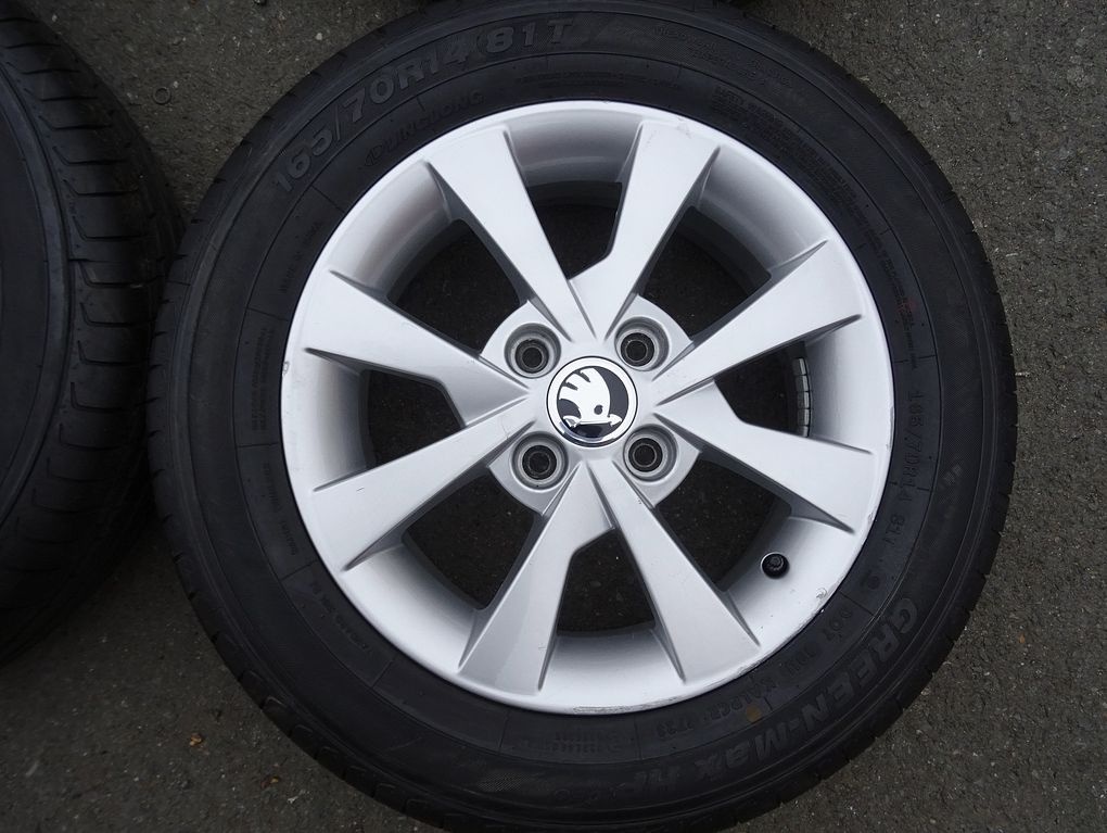 Alu disky Škoda Citigo, 14", 5x112,ET 35, letní sada - 3
