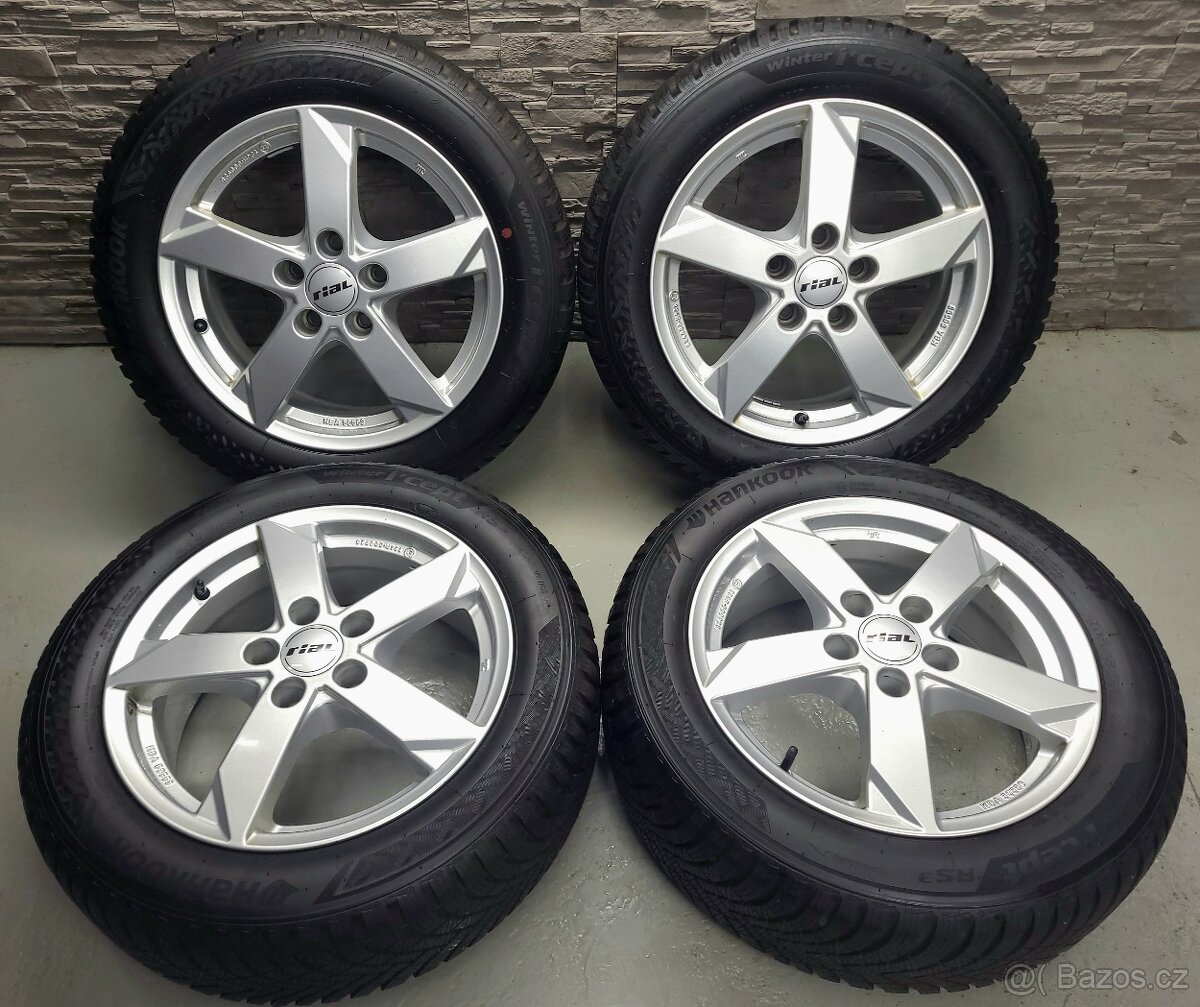16" Alu kola Rial 5x112 zimní pneu 7,5mm - 3