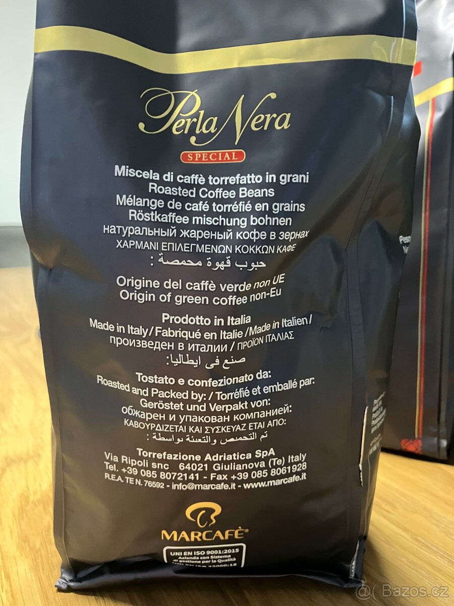 Zrnková káva PERLA NERA Special - balení 1kg - 3