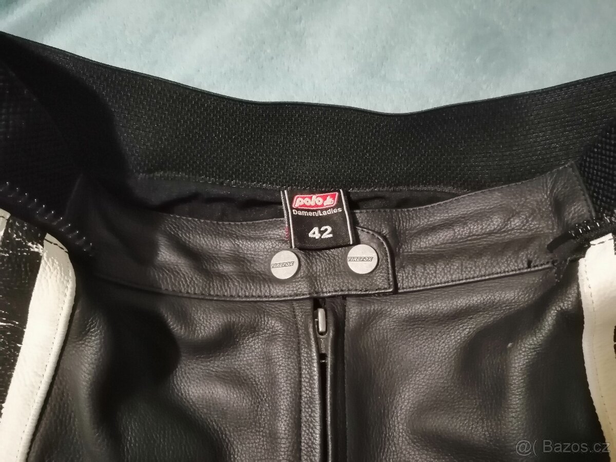 Dámské Kožené Moto Kalhoty 42 - 3