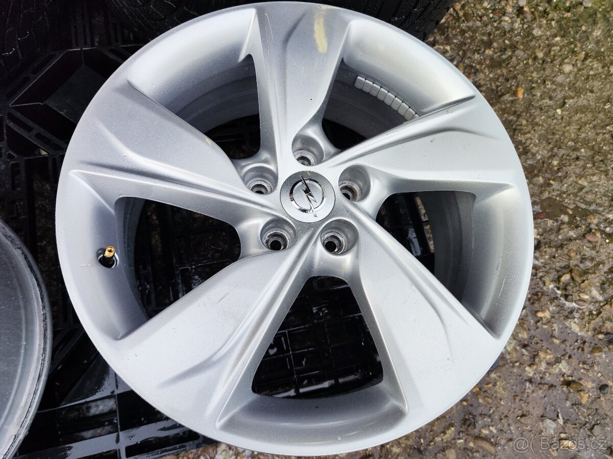 Alu sada =5x108 =original OPEL= s 2x pneu= 225/55 R18 - 3