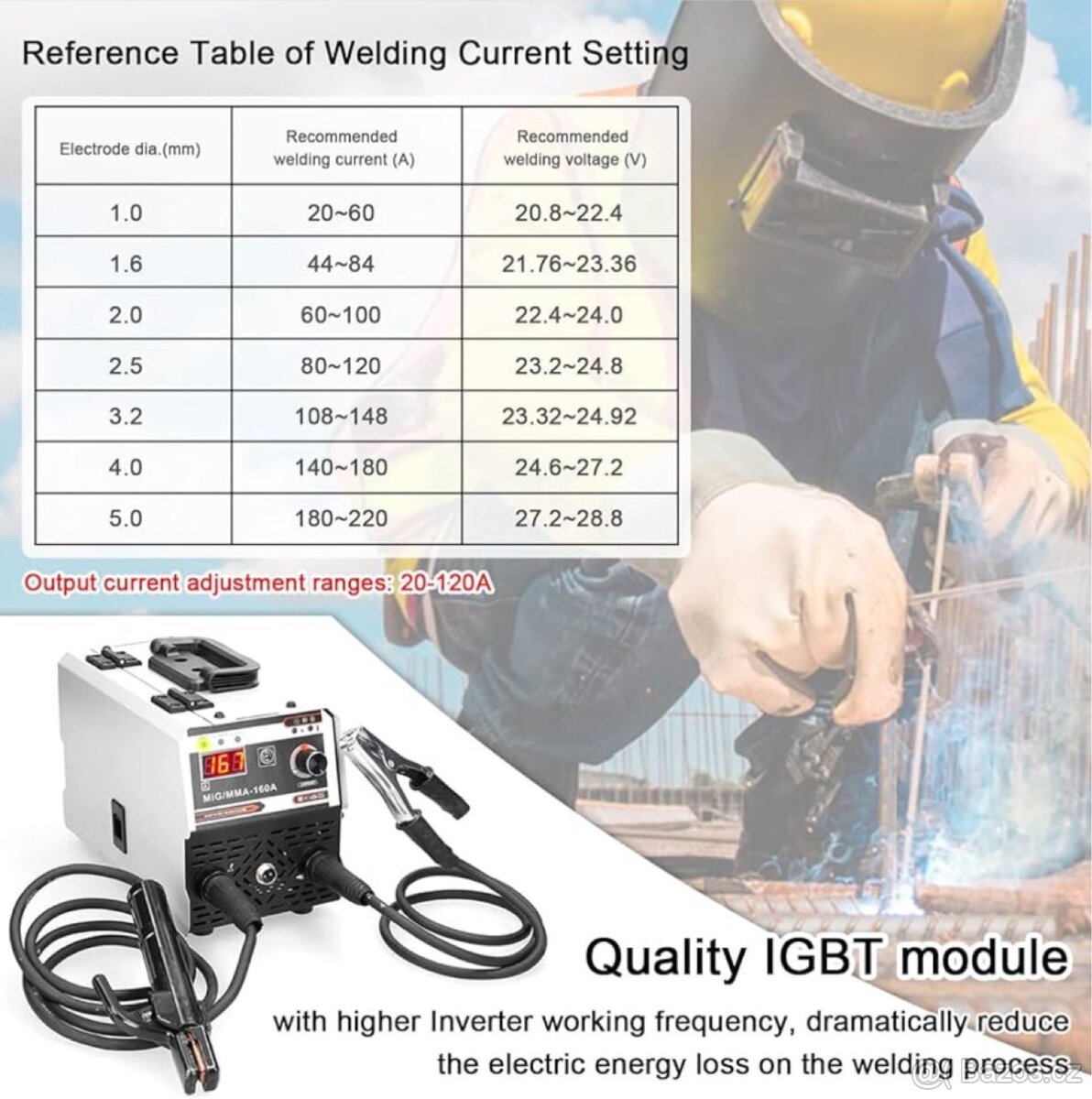 Svářečky Mingzhe 2v1 MIG MMA - 3