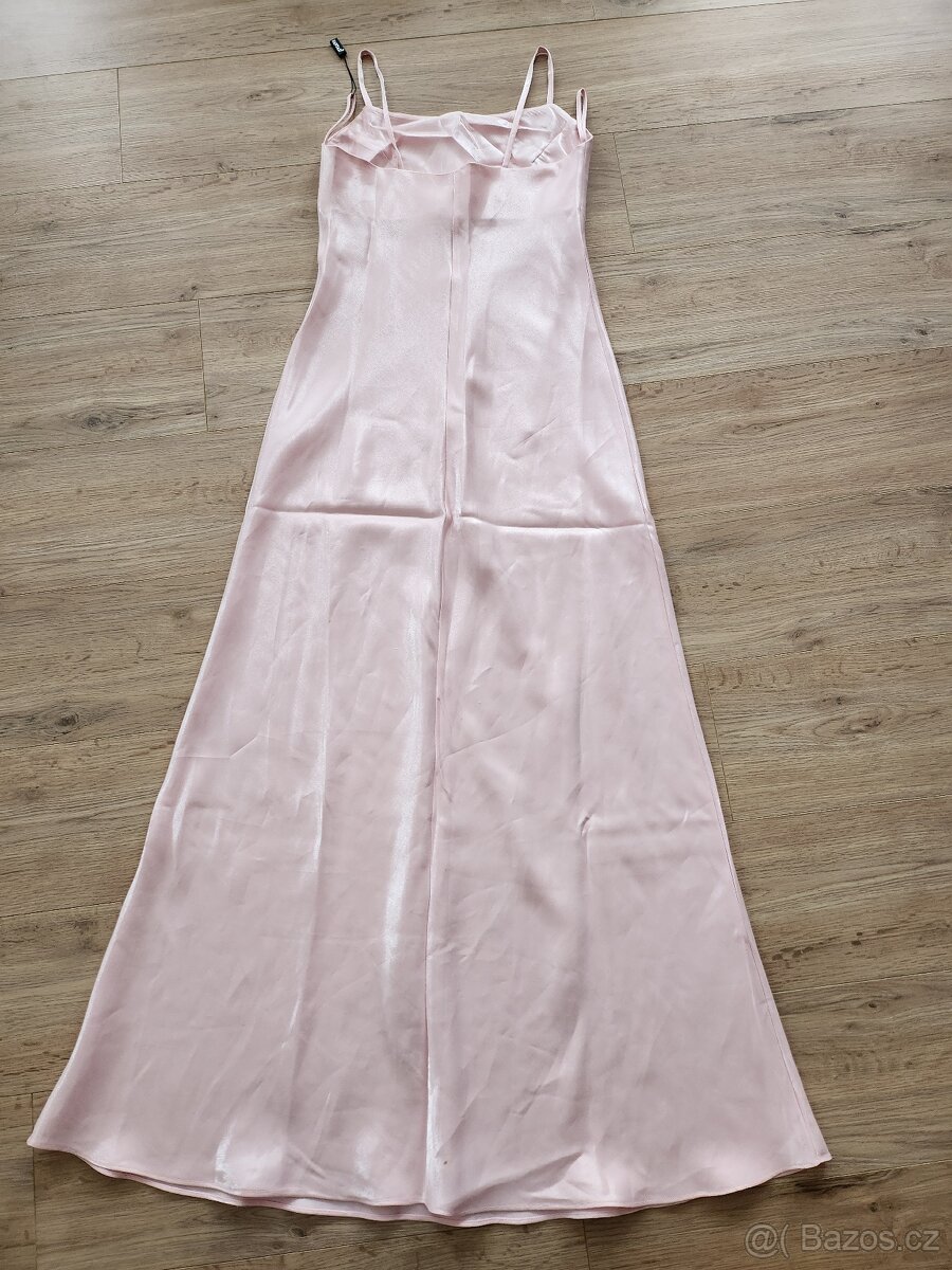 Nové dlouhé růžové šaty - 3