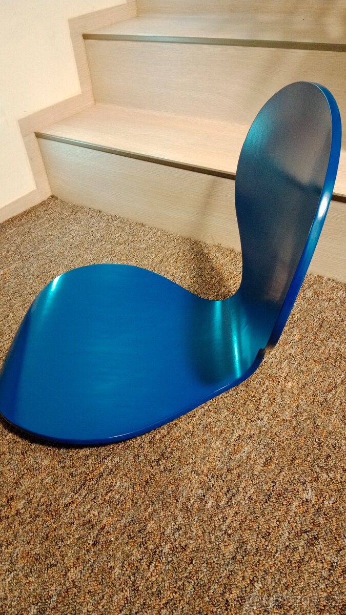 Jídelní židle modrá 2ks - 3