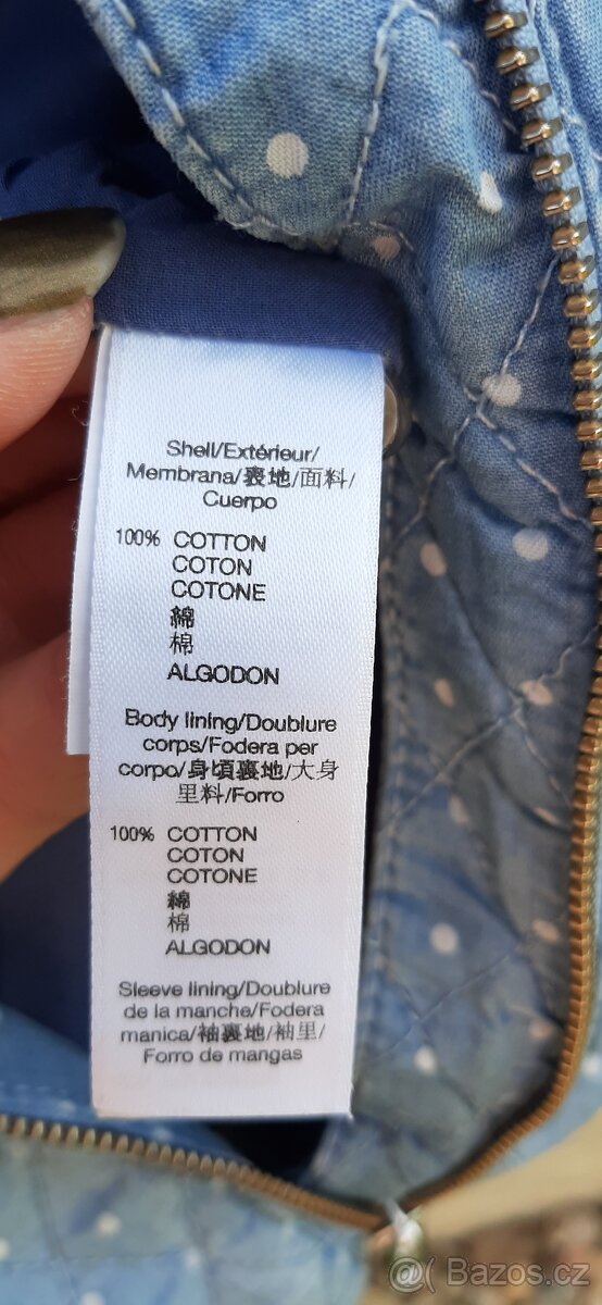 Dívčí jarní/pozimní bunda GAP - vel. 8/9 let - 3